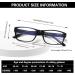 NORPERWIS 6 Pack Reading Glasses for Women & Men - Spring Hinge Blue Light Blocking Lightweight Eyeglasses - Black - 3.5x Magnification - Buy Online on GoSupps.com
