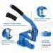 POWLAB Eyelet Hole Punch Kit - Heavy Duty Grommet Tool Set with 3 Setting Dies, 3 Punching Dies, and 3000Pcs Silver & Golden Grommets - 6/10/12mm - Buy Online on GoSupps.com