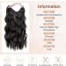 Benehair Invisible Wire Hair Extension 20 Inches Halo Hair Extension with 4 Secure Clips Synthetic Hair Piece Long Wavy Secret Headband Hairpieces for Women Halo Extensions Natural Black Hair #2A 20Inches Natural Black - Buy Online on GoSupps.com