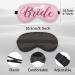 Kdqua Pink Bride Diamond Eye Mask - Elegant Bridal Gift Soft Silk Sleep Mask for Bride Tribe & Bride-to-Be Parties Adjustable Straps - Buy Online on GoSupps.com