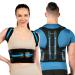 Back Brace and Posture Corrector for Men and Women Adjustable Back Brace Straightener Shoulder Upright Support Trainer for Body Correction and Neck Pain Relief Large Black