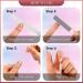 5 Pcs Glass Foot File Set with Crystal Glass Nail File, Cuticle Pusher, Nano Nail Shiner - Manicure Tool Kit for Natural Nail Care - Buy Online on GoSupps.com