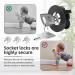 Child Protection Socket Lock 4 Pack Safety Sockets | Secure Electrical Outlets for Kids - Buy Online on GoSupps.com