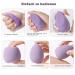 Euduq 8-Piece Makeup Sponge Set | Beauty Blender & Powdered Cosmetics Egg | Liquid Foundation & Powder Applicator | Washing Sponges & Slimming Pads | Purple - Buy Online on GoSupps.com
