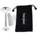Supergiant Stainless Steel Face Roller and Gua Sha Set for Fine Lines and Wrinkles | Skin Care Tools with Travel Pouch - Silver - Buy Online on GoSupps.com