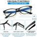 Suertree Anti-Blue Computer Reading Glasses 2.5 Magnification - UV Blocking Blue Light Filter Glasses for Men and Women - Buy Online on GoSupps.com