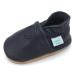 Dotty Fish Soft Leather Baby Shoes. Toddler Shoes for Boys. Non-Slip Suede Soles. 0-6 Months - 4-5 Years 0-6 Months Smart Navy