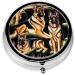 German Shepherd Mini Round Pill Box | 3 Compartment Travel Pill Organizer | Portable Case for Home & Office - Buy Online on GoSupps.com