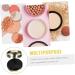 Healvian Two-layers Boxes Refillable Powder Compact Cushion Foundation Puff Makeup Powder Puff Pressed Black - Buy Online on GoSupps.com