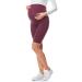 Be Mammy Womans Short Maternity Leggings Tights BE20-228 4XL Wine Red