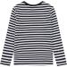 AMERICLOUD Kids Soft Cotton Jersey Long Sleeve T-Shirt - 9-10 Years Black/White Stripe - Buy Online on GoSupps.com