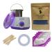 Wax Warmer Hair Removal Waxing Kit Electric Pot Heater Melts with Accessories. Painless Rapid Waxing of Face Body Bikini Area Total Home Waxing Solutions for Men & Women by Vaxy (Lavender) Lavender Flavour Beads Wax