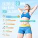 JKSHMYT Weighted Hula Hoop for Adults Weight Loss | Infinity Fit Hoop Plus Size | 30 Detachable Links | Hoola Hoop for Women and Beginners - Cyan - Buy Online on GoSupps.com