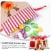 Gogogmee Party Snack Pouch 3 Pcs Christmas Storage Bag Candy Bags Gobstoppers Candy Christmas Drawstring Bag Decorative Items 30X18CM Assorted Color - Buy Online on GoSupps.com