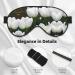 White Tulips Flower Eye Mask for Deep Sleep | Comfortable Soft Sleep Aid for Yoga Travel & Meditation - 1 Count - Buy Online on GoSupps.com