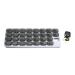 Monthly Med Organizer with 31 Daily Removable Pill Pods for Home Work Travel Numbered Pillboxes for Supplements & Vitamins (Grey)