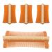 Lot de 4 Peignes pour Animaux en Bambou Double Face Dents Fines pour limination des Pellicules et Poux Petit Peigne Ergonomique Beige Soin du Cuir Chevelu et