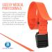 Dynarex Wipeable Gait Belts Ensures Safe Patient Transfer & Physical Therapy Plastic Buckle Orange Individually Packaged in Bags 1 Case of 10 Dynarex Wipeable Gait Belts - Buy Online on GoSupps.com
