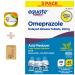 Equate Omeprazole Delayed Release Coated Tablets 20 mg Cool Mint Flavor 42 Count - Effective Heartburn Relief with a Refreshing Mint Taste + Create Sticker