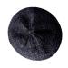 VALICLUD Straw Beret French Style Woven Beanie Hat Hollow-Out Fiddler Artist Painter Hat for Women Girls Black