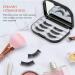Shmian Empty Eyelash Case with Makeup Mirror - Travel Friendly Storage Organizer for 3 Pairs Black Lashes - Buy Online on GoSupps.com