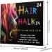Hair Chalk 24 Colors Temporary Hair Dye Safe Hair Chalk for Kids Washable Temporary Hair Colour Pen Colorful Gifts Kids & Adults Halloween Carnival Cosplay Party - Buy Online on GoSupps.com