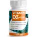 Vitamin D3 Vegan 1000 IE - 365 tablets - Annual supply vitamin D3 - optimally high -dose - for immune system and bones - without undesirable additives - laboratory test with certificate - 100% vegan 1x 365 tablets