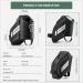 Rockbros Bike Saddle Bag | Reflective Bicycle Seat Bag with Bottle Holder for MTB & Racing Bikes - 1L Capacity - Buy Online on GoSupps.com