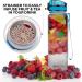 64HYDRO 32oz Motivational Fitness Sports Water Bottle with Time Marker, Strainer & Fast Flow - BPA Free for Work, Gym & Outdoor Sports - Buy Online on GoSupps.com