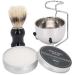 4PCs razor tool kit - razor brush set men shaving soap beard rack stainless steel shaving shell rack kit razor cleaning tool Thanksgiving gift for men teen boys