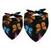Dog hollow cloth abstract butterfly pattern triangle for small medium -sized and large dogs and cats pet sake triangular cloth bib 2 pieces multi -colored 13