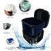 DIDATOOL Retainer Case Denture Bath Denture Cups for Soaking Dentures Denture Pots with Lid Easy to Carry and Clean Denture Case with Removable Rinse Basket and Finger Toothbrush (Black) Square Black - Buy Online on GoSupps.com