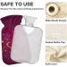 Butterfly Hot Water Bottle with Cover - 1L BPA Free for Pain Relief Headaches & Neck Comfort - Buy Online on GoSupps.com