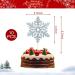 10pcs Christmas Cake Topper White Sliver Glitter Snowflake Cupcake Toppers Xmas Snowflake Cake Decoration for Holiday Winter Theme Cupcake Picks Baby Shower Christmas Cake Toppers E-white Snowflake - Buy Online on GoSupps.com