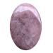 Fekuar Oval Strawberry Quartz Palm Stone, Polished Worry Pocket Massage Stones Healing Crystal for Therapy Geometry Chakra Balancing Pink Strawlberry Quartz