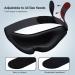 3D Contoured Cup Sleep Eye Mask for Men and Women - Adjustable, Breathable, and Soft - Ideal for Sleep, Travel, and Nap - Black (1 Count) - Buy Online on GoSupps.com