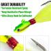 Dr.Fish Bucktail Jig Fluke Lure - 3 Pack Saltwater/Freshwater Hair Jig for Surf Fishing, Bass, Flounder, Striper - 1/2oz White Chartreuse Red & White - Buy Online on GoSupps.com