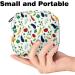 Buy Stylish Menstruation Pad Bag with Zipper - Women's Napkin & Tampon Collection Bags (Vegetable Design: Aubergine Tomatoes Hot Pepper Leaves) - Buy Online on GoSupps.com