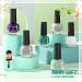 Glamonade Dark Green Misty Grey Nail Polish Set - 10-Free Non Toxic Water Based 0.24 oz 6 Colors Kit for Beginners - Buy Online on GoSupps.com