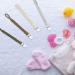 Buy Slfyee Baby Pacifier Chain Set - 4 Cotton Clips for Girls | Soft & Stylish Bibs Included - Buy Online on GoSupps.com