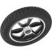 Robust Antislip Alloy Wheelchair Wheel - Textured Tire - Durable Wheel Hub - Bearing Hole - Premium Replacement Wheels Sellers Top Choice - Buy Online on GoSupps.com