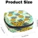 Multi-Colored Pineapple Leaf Sanitary Napkin Storage Bag - Portable Period Pouch for Women & Teen Girls - Buy Online on GoSupps.com