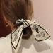 Women's Vintage Bow Hair Scrunchie - White Hair Tie Rope for Classic Style - Buy Online on GoSupps.com