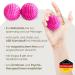 2x DBT Skills Hedgehog Ball - Magnetic Acupressure Stress Relief & Massage - Biodegradable Pink 47mm | Enhance Mobility & Concentration - Buy Online on GoSupps.com
