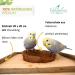 Smart Bird Toy & Feeding Board: Coconut Shell Sitting Board with Removable Bowl - Ideal for Happy Birds - Shop Internationally! - Buy Online on GoSupps.com