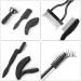 4-Piece Folding Eyebrow Comb Set Foldable Eyebrow and Eyelash Combing Brush Fine-Tooth Steel Needle Eyebrow Comb Eyelash Combing Tool Set (Black) - Buy Online on GoSupps.com