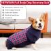 Heywean Dog Recovery Suit for After Surgery - Zippered Long-Sleeved One-Piece for Post-Op Dogs - XXXL Red Checked Body for Dog Relaxation - Buy Online on GoSupps.com