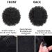 CECINILL Afro Puff Drawstring Ponytail Extension 12 Inch - Synthetic Kinky Curly Bun Hairpiece with Clips - 1B - Buy Online on GoSupps.com