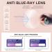 Okh Blue Light Filter Cat Eye Glasses for Women - Anti-Glare Stylish Metal Frame with Bling Decoration for Gaming & Reading - Gold & Black - Buy Online on GoSupps.com