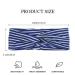 Zoestar Boho Headscarf Set - Stylish Striped Twisted Bandeau Hair Wraps for Women & Girls (3 Pieces) | Vintage Hair Accessories - Buy Online on GoSupps.com